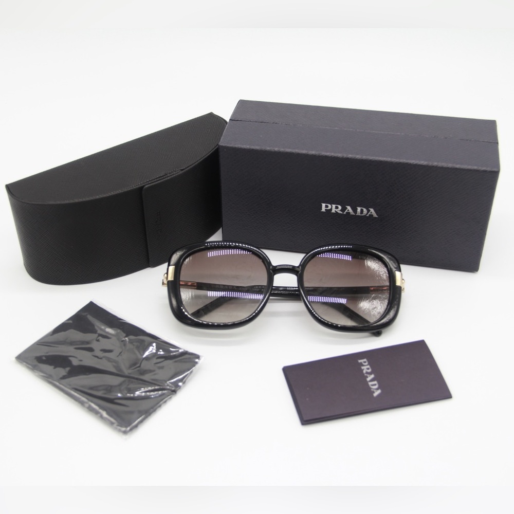 NEW PR04WS PRADA WOMEN'S SUNGLASSES PRADA PR 04WS 1AB0A7 PRADA SPR 04W BLACK - Picture 8 of 10